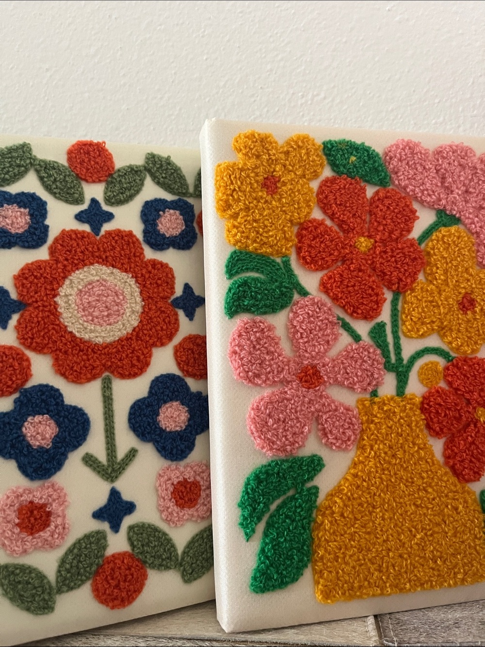 Floral Chenille Notebook Cover - Multicolor